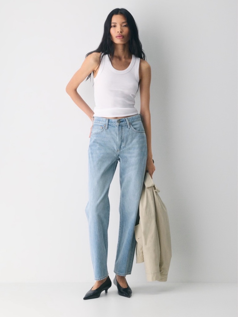 Denim Forum Marlo 90’s baggy jean light wash size 26